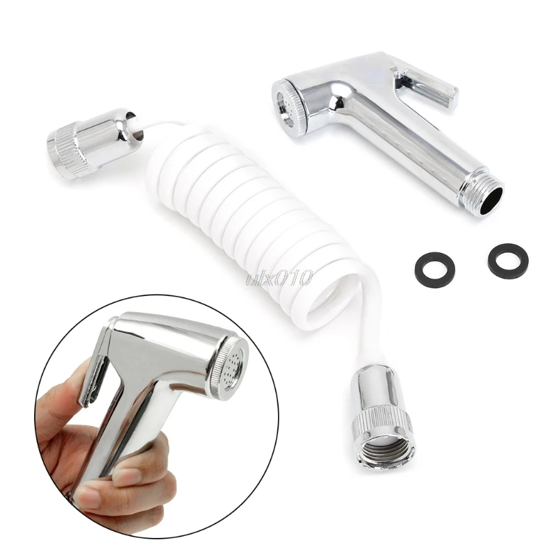 

Handheld Shower Head Douche Toilet Bidet Spray Wash Jet Shattaf with Spring Hose S02 Drop ship