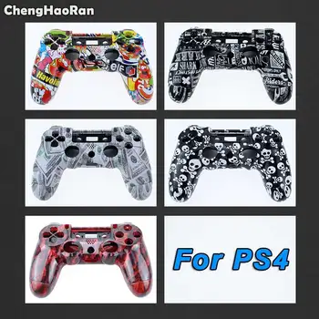 

ChengHaoRan Skeleton&US Dollars Hydro Dipped Printing Shell Front Back Case Cover For Sony PS4 Controller With Inner Frame