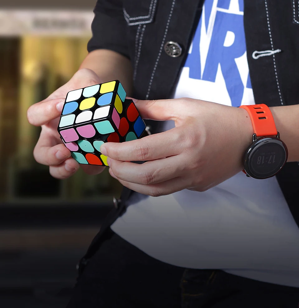 Xiaomi GiiKER Smart Super Rubik's Cube учится с забавным bluetooth-соединением распознавание идентификация интеллектуальная развивающая игрушка