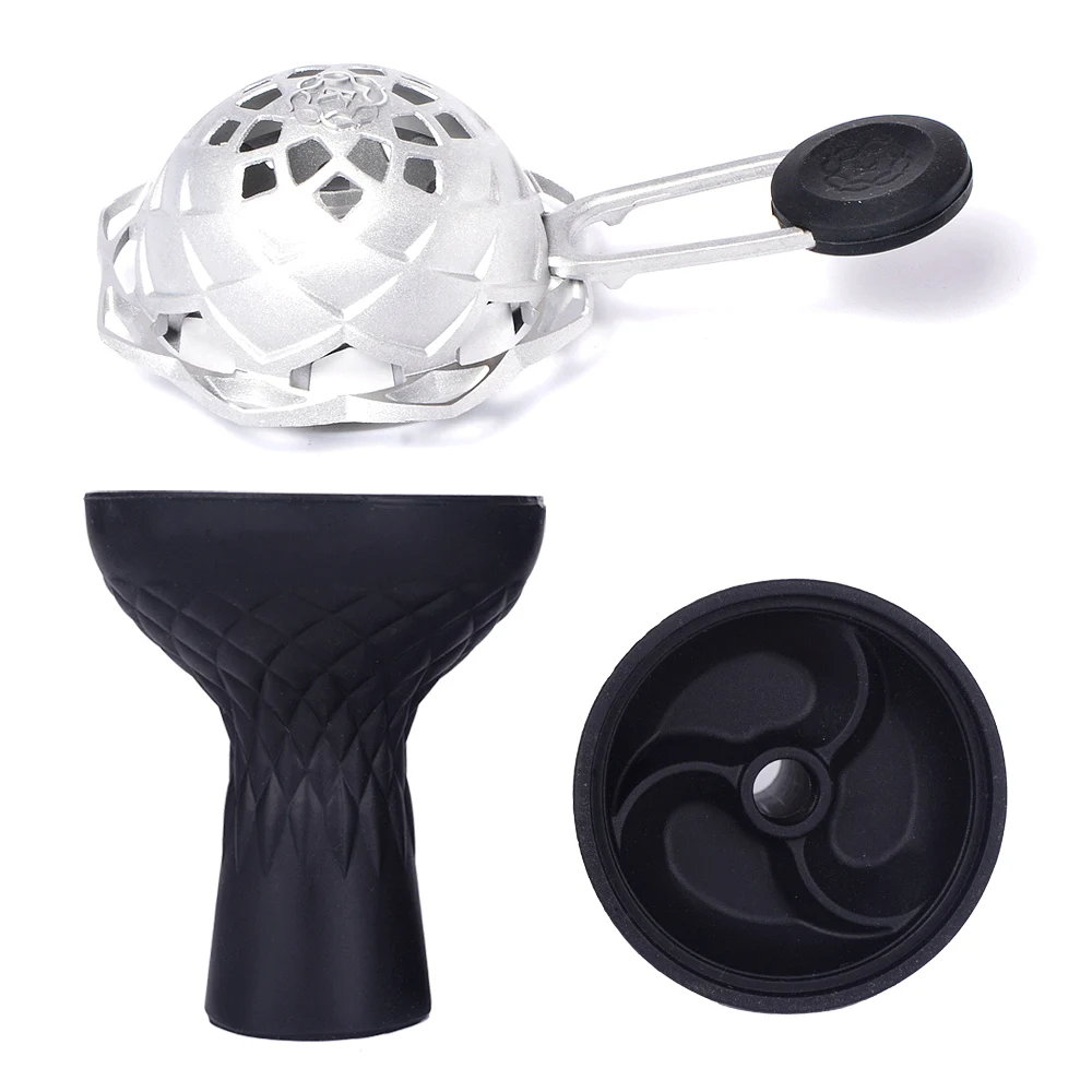 Матовый серый Kaloud Лотос держатель угля для кальяна черный чаша Nargile сиша Chichas Narguile