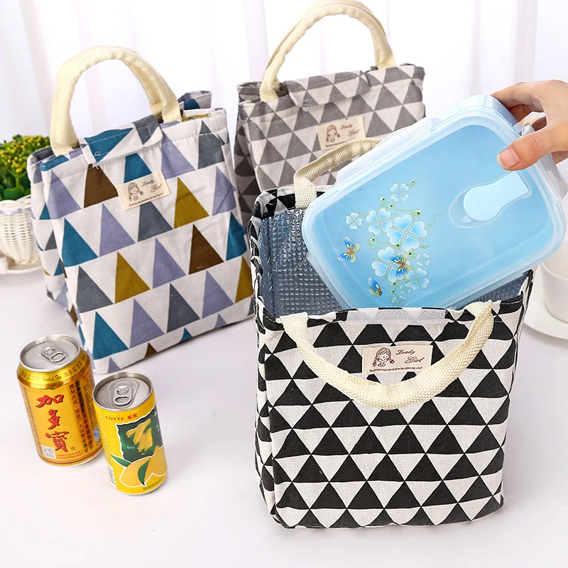 

18PCS / LOT Oxford Insulated Thermal Lunch Bag Reusable Bag Protable Cooler Bag Pouch Waterproof Insulated Picnic Lunch Tote