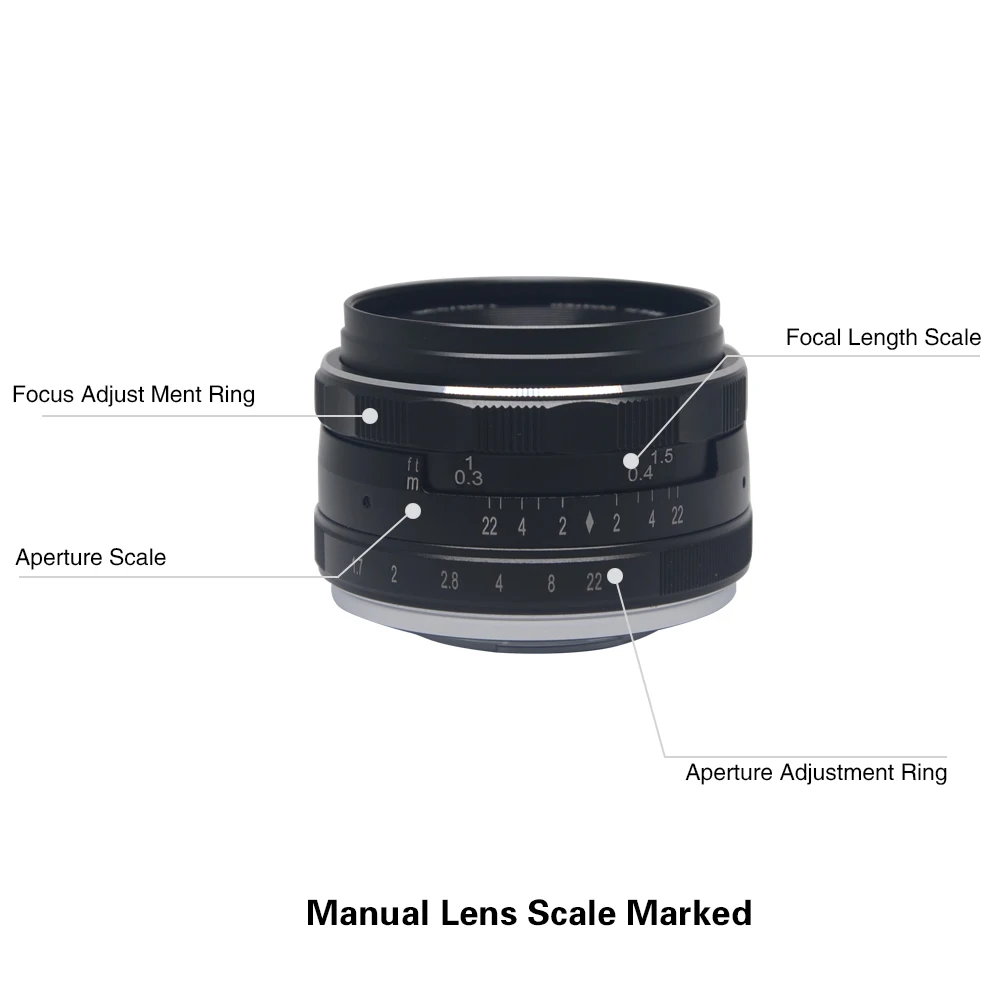 Mcoplus/Meike MK NM 35 1.7 мм f 1 7 Большая диафрагма ручная фокусировка Для беззеркальных