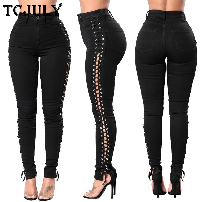 tie up jeans