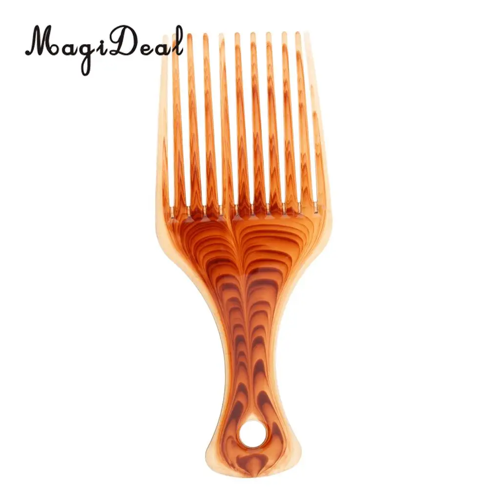 MagiDeal Professional Grade High Quality Hair Pick Afro Pick Wigs Hair Extensions Styling Pik Smooth Hair Tool Hair Pick Comb