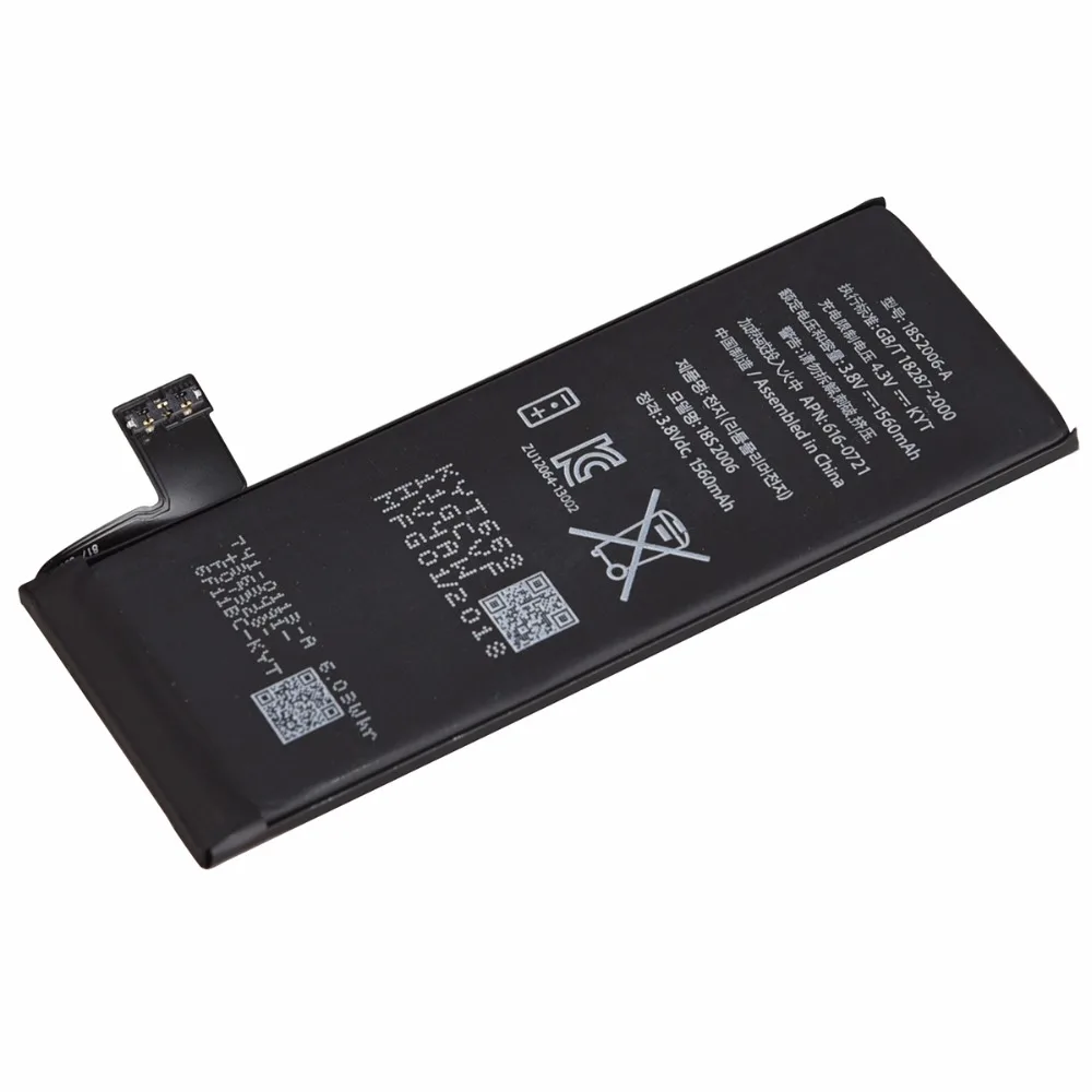 1560mAh для iPhone 5s телефона литий ионная батарея запасная iphone 5 s Bateria|Аккумуляторы