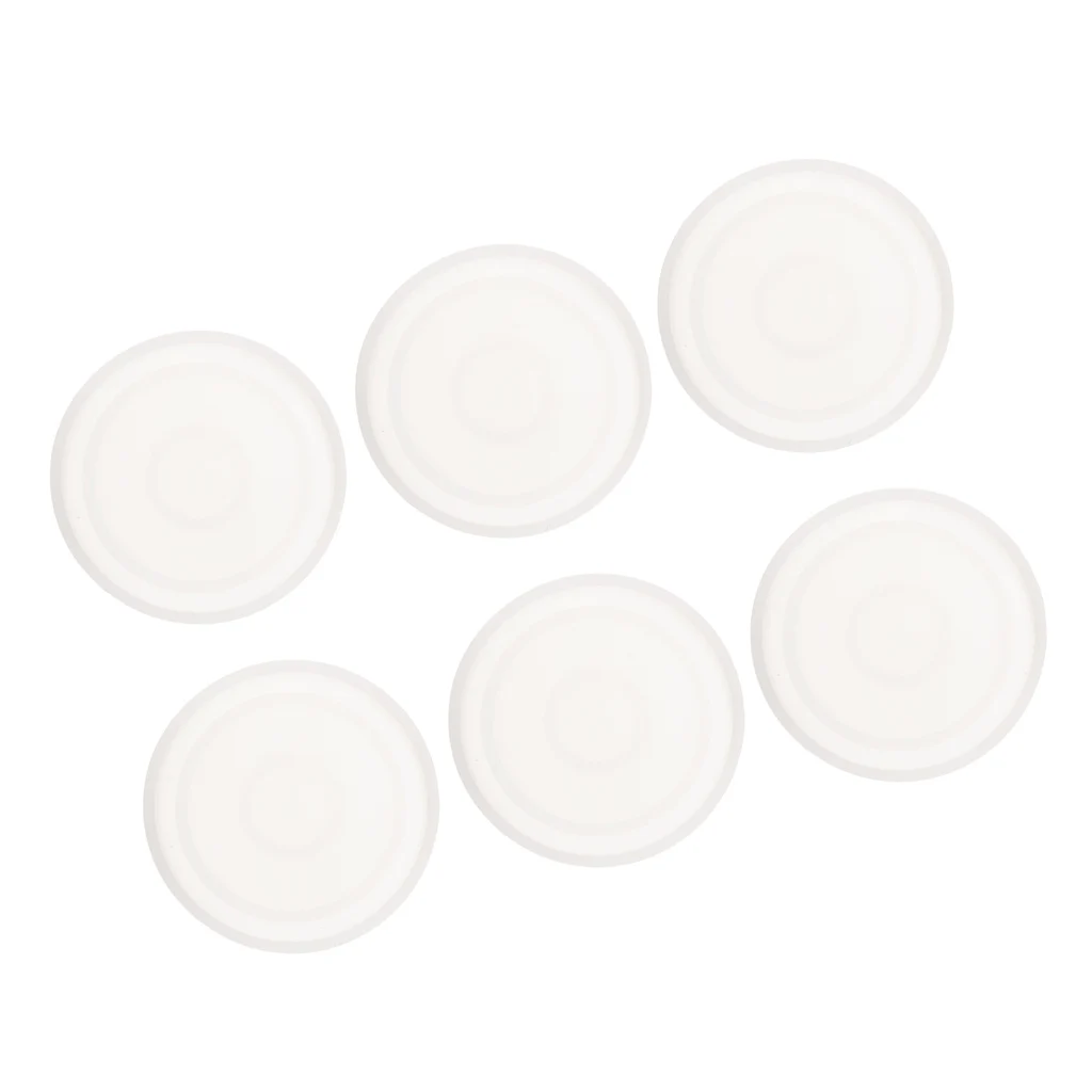 6 Sets Round DIY Silicone Cup Pad Water Cup Mat Holder Silica Gel Ornament Epoxy Resin Craft Molds
