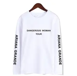 Frdun Tommy 2018 новая Ариана Гранде рукав сала хип-хоп фанаты женская футболка Топ Мода Популярные K-pop женская футболка сала рубашка женская