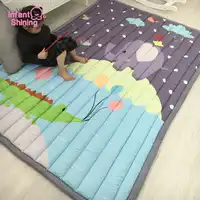 Infant Shining 140X195CM Baby Play Mats 2.5CM Thickening Cartoon Blanket Children Game Carpet Machine Washable Rugs