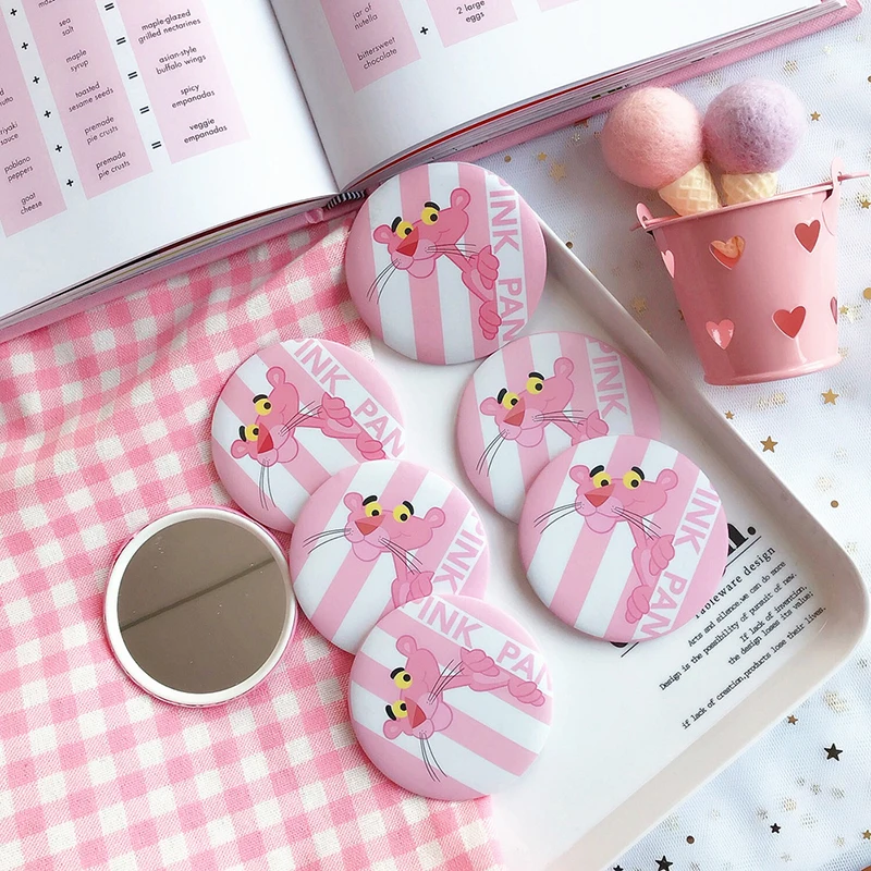 

12Pcs/lot Mini Makeup Tool Cute Portable Pocket Cosmetic Mirror Make up Mirror Hand Round Mirror