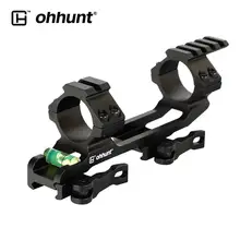 Ohhunt 25,4 мм 30 мм кольца Интегральные QD Охота круглое Крепление Пикатинни Weaver база для рейки с пузырьковым уровнем