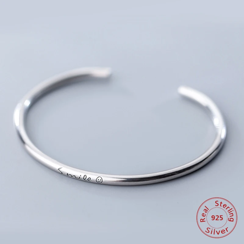 

Handmade Authentic 100% 925 Sterling Silver Chain Cuff Bangles for Women Men Fashion 925 Sterling Silver Jewelry