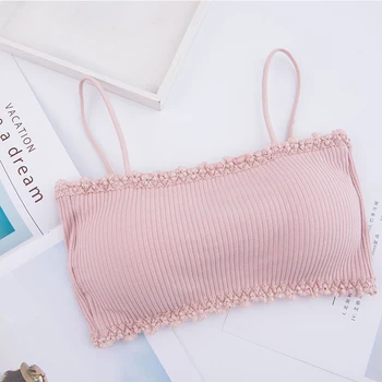 

High Quality Pretty Women Seamless Sexy Bra Rear Three-Breasted Sling Tube Top Bra Brassiere Woman Underclothes