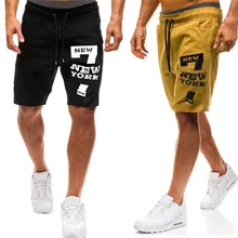 Womail Fashion Короткие штаны Для мужчин с коротким рукавом и надписью и штаны Повседневное эластичные Joggings спортивные Повседневное полиэстер карманы с коротким рукавом челнока Apr3