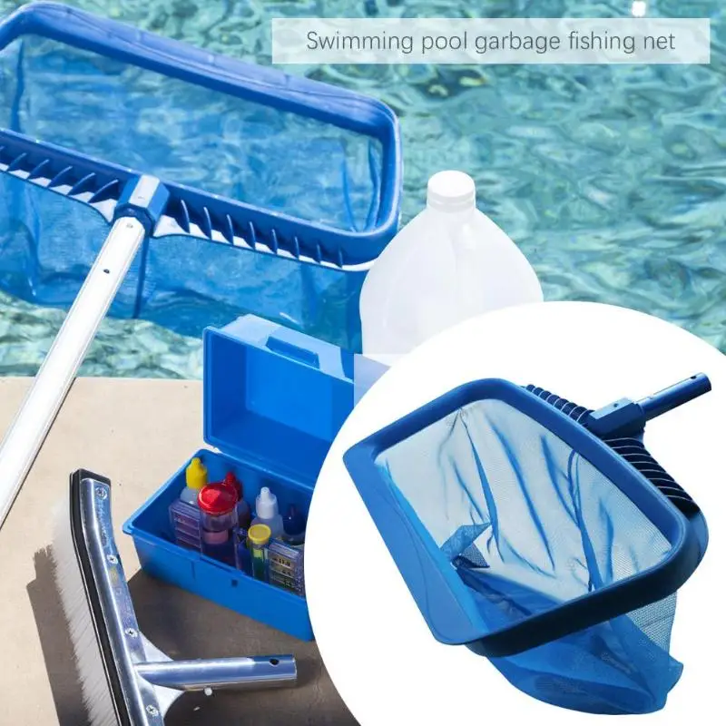 Leaf Rake Deep Bag Swimming Pools Skimmer Net Professional Rubbish Cleaning Rake Leaf Mesh Deep Bag Net