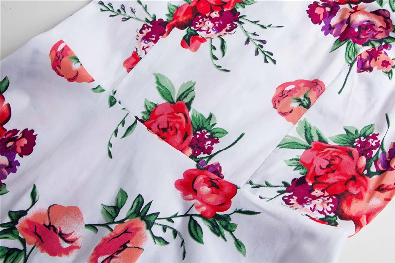 Kostlish Print Summer Dress Women 2017 Cotton Sleeveless 50s Vintage Dress With Belt Elegant Rockabilly Party Dresses Sundress (65)