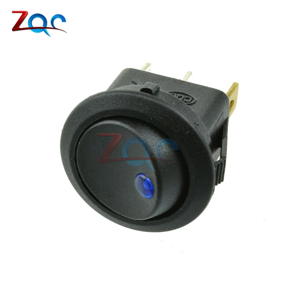 Waterproof Round On//Off Rocker Switch Car Auto Boat SPST Marine 12V SK