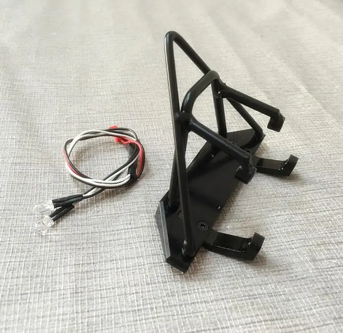 Передний бампер CNC stinger с 5 мм фарами для Axial wraith 90018 90020 90031|axial wraith|bumper frontbumper light |