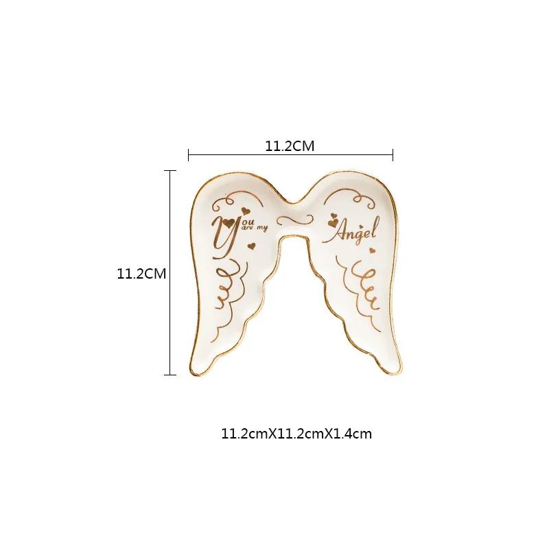 Креативный скандинавский Золотой Rimmed керамическая емкость лоток десерт для еды Ювелирные Изделия Настольный лоток для хранения кольцо браслет держатель домашний декоративный - Цвет: 13