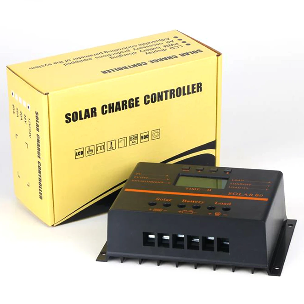 80A MPPT Солнечный контроллер PV Панель Контроллер заряда батареи Солнечная система 12 В 24 в 5 В USB зарядное устройство для домашнего использования
