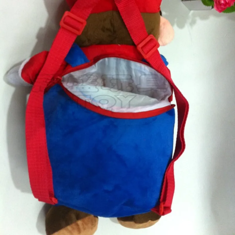 50 см Бесплатная доставка Супер Марио плюшевые сумки рюкзаки Детский рюкзак школьный рюкзак подарок на день рождения для ребенка игрушка