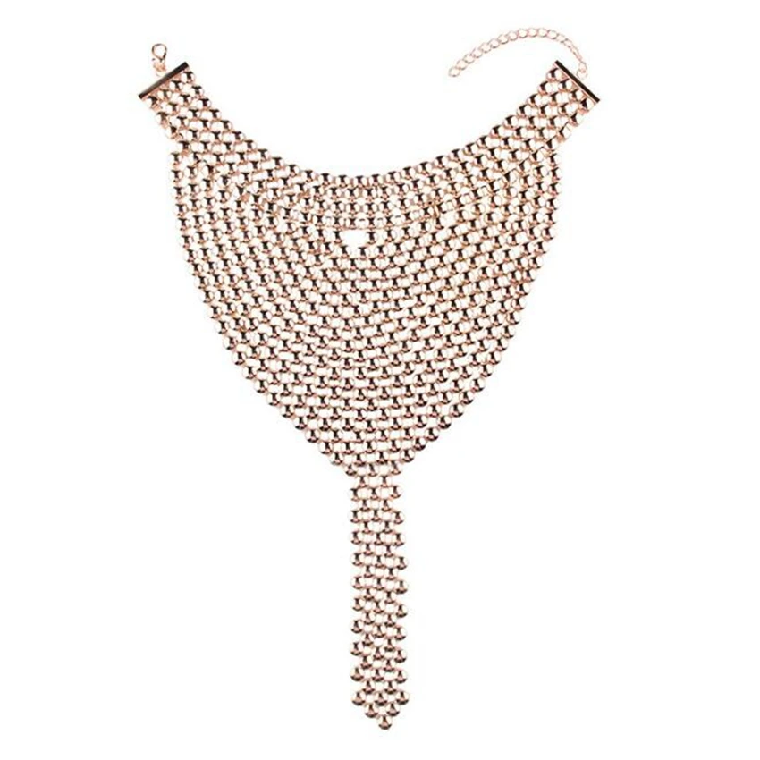 DiLiCa женский модный Чокер-ожерелье из сплава Подвески эффектное ожерелье s& кулон золотой металл серебристого цвета ошейник чокеры