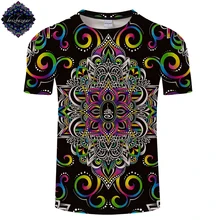 Harmony Magic By Brizbazaar арт мужские 3D Принт футболки цветок жизни Футболка мужская женская брендовая футболка лето с коротким рукавом Drop Shi