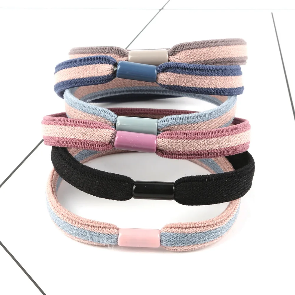 10pcs Hair Rope Women Bean color Elastic Ring Elastic Hair Bands Rubber Gum For Hair Accessories Hairband Girl Ties Scrunchy