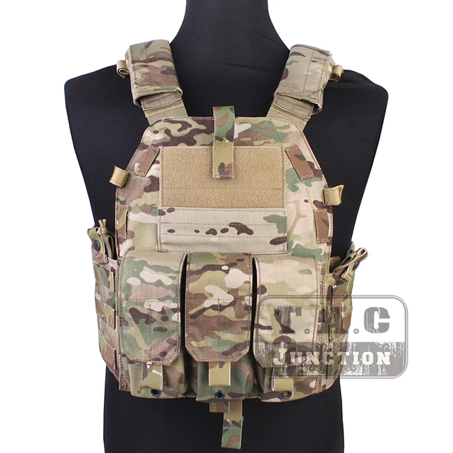 

Emerson Tactical LBT-6094K M4 Plate Carrier LBT 6094K Combat Vest Body Armor MOLLE + M16 Mag Pouches USA CORDURA 500D Multicam