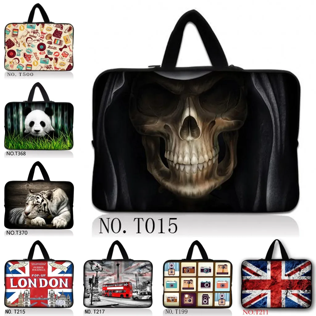 Many Cute Design Laptop Bag Sleeve for 9.7/10.1/12/13/14/15/17 Inch Notebook Neoprene Material