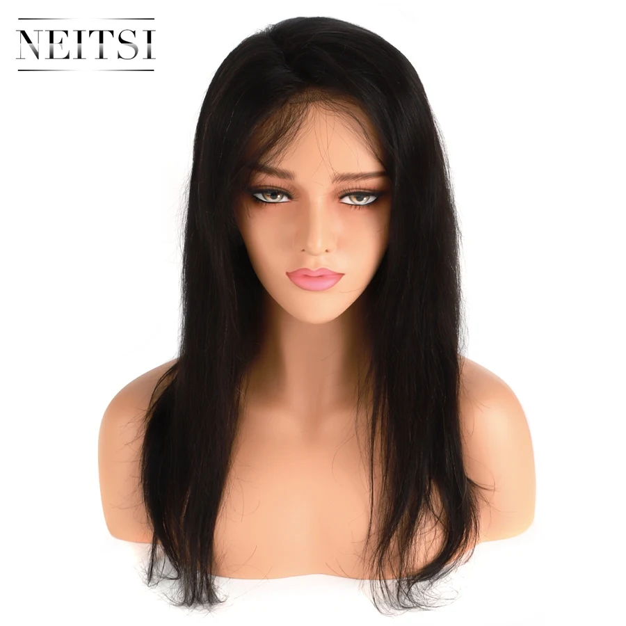 Neitsi прямые человеческие волосы на фронте с кружевом 100% Remy 14 &quot16&quot 18 &quot20&quot 22