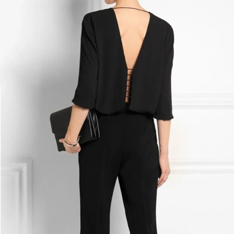 

LANMREM Spring Summer Solid Color Back V-neck Splice Joint Long Sleeve Women Chiffon Shirt Fashion 2019 New Arrival Tops MA413