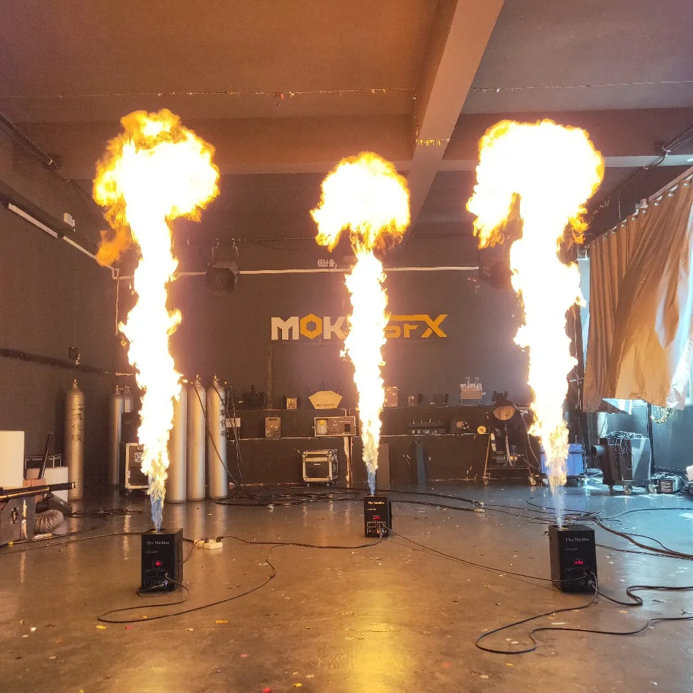 one head fire machine stage effect dmx flame throwerin Stage Lighting