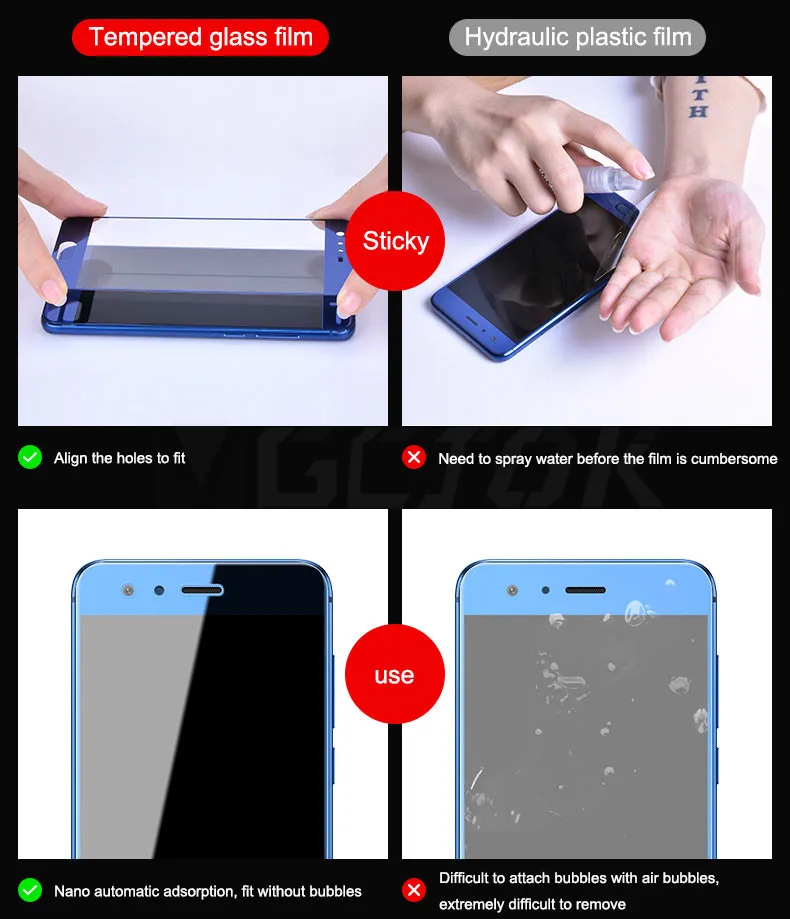 3D полное покрытие из закаленного стекла для Huawei P9 Lite P10 Lite P9 P10 Plus Защитная пленка для экрана для Honor 9 Lite V9 защитное стекло