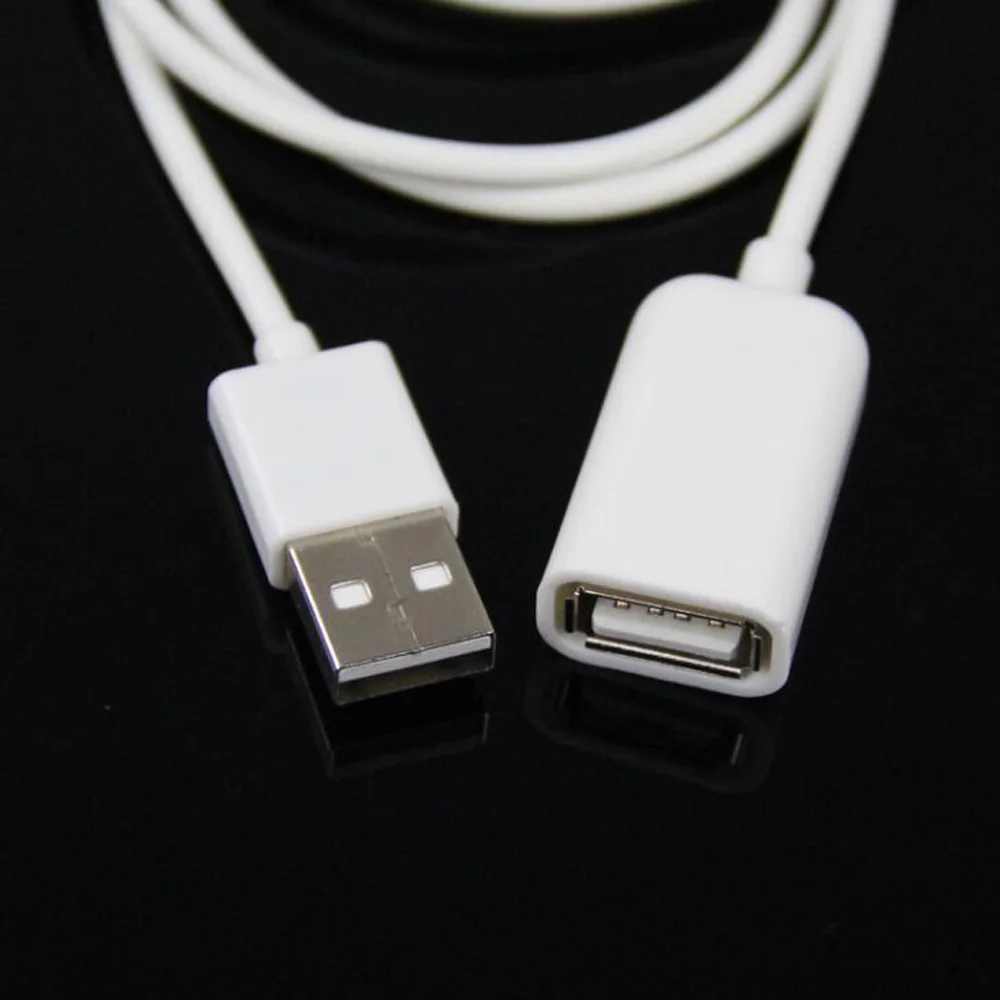 1 м USB 2,0 мужчин и женщин USB удлинитель шнура для ПК ноутбука USB кабель удлинитель