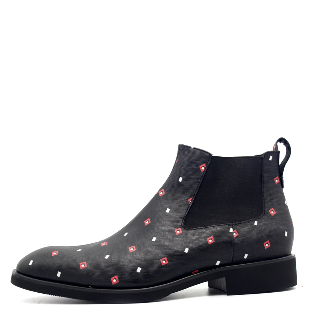 Chelsea Vestido Precio Y Cuir Chaussures Hommes Caballero Mens Negro Pedicura Relieve Lista En Cuero Blanco Rojo Zapatos De RqgHRw