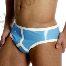 Трусы-бикини из латексного каучука для мужчин