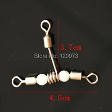 10 шт./лот Trifurcate Вертлюги световой Т-образной формы крест-линия прокатки поворотный терминал Рыбалка Разъем жемчужные бусины аксессуар