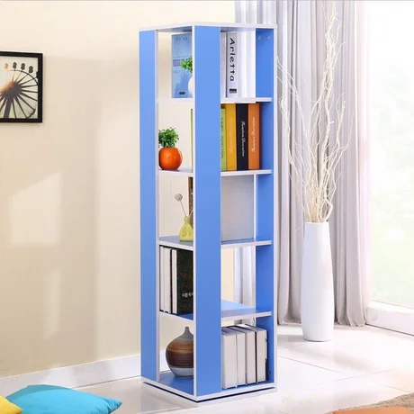 Книжный шкаф, мебель для гостиной, мебель для дома, твердая деревянная книжная полка, вращающаяся на 360 градусов, витрина, подставка для книг 123*40*40 см