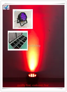 

A- 6pcs+fly case Black Lights 12W 12LEDs rgbwa UV Par Light by DMX Controller for Body Paint,Fluorescent Poster,Glow in the Dark