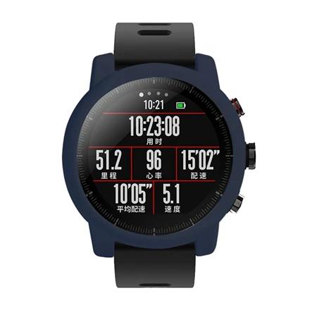 Силиконовый чехол для Xiaomi Huami Amazfit Pace Stratos 2/2S Smart Wacth, защитный чехол s, мягкий чехол, аксессуары для Amazfit Pace 2 - Цвет: blue