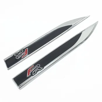 

2PCS Zinc Alloy FR Logo Emblem Badge Decals Metal Fender Side Car Sticker For BMW SEAT Ibiza Leon Altea Car Styling Car Sticker