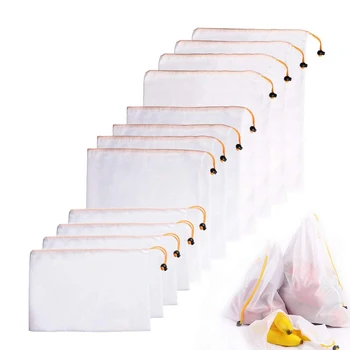 

LJL-Reusable Produce Bag, Washable Premium Mesh, Large, Medium & Small, Double-Stitched Strength, Eco Friendly Net For Grocer