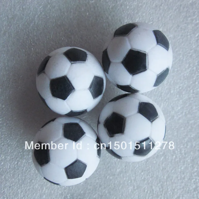 4PCS black&white 28mm SOCCER TABLE FOOSBALL footBALL babyfoot ball texture 1.1" 