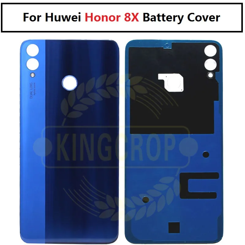 

Huwei Honor 8X 8 X Back Battery Cover bag Rear Glass Panel Door Housing Case+Adhesive Sticker Repair Replacement Part