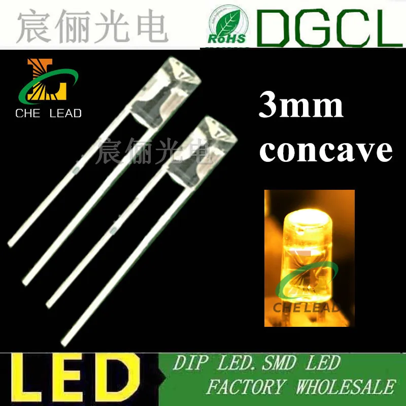 Вогнутая Светодиодная лампа 3 мм|light ge|diode lightlight cold |