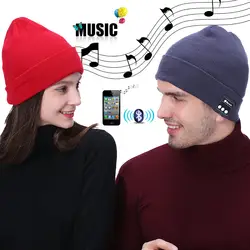 Бесплатная страуса музыкальная Bluetooth шляпка умные шапки наушники зимних видов спорта на открытом воздухе стерео музыки с микрофоном