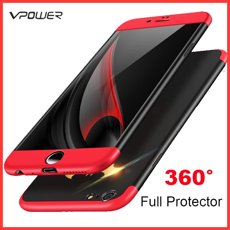 Чехол для iPhone 6 Plus чехол Vpower Three In One из поликарбоната с полной защитой 360 чехлы без
