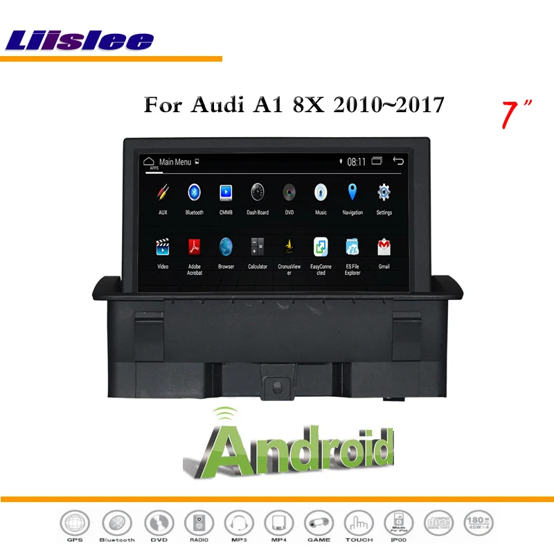 Liislee автомобильный Android мультимедиа для Audi A1 8X 2010~ стерео видео Радио BT wifi CD DVD плеер gps карта NAV навигационная система