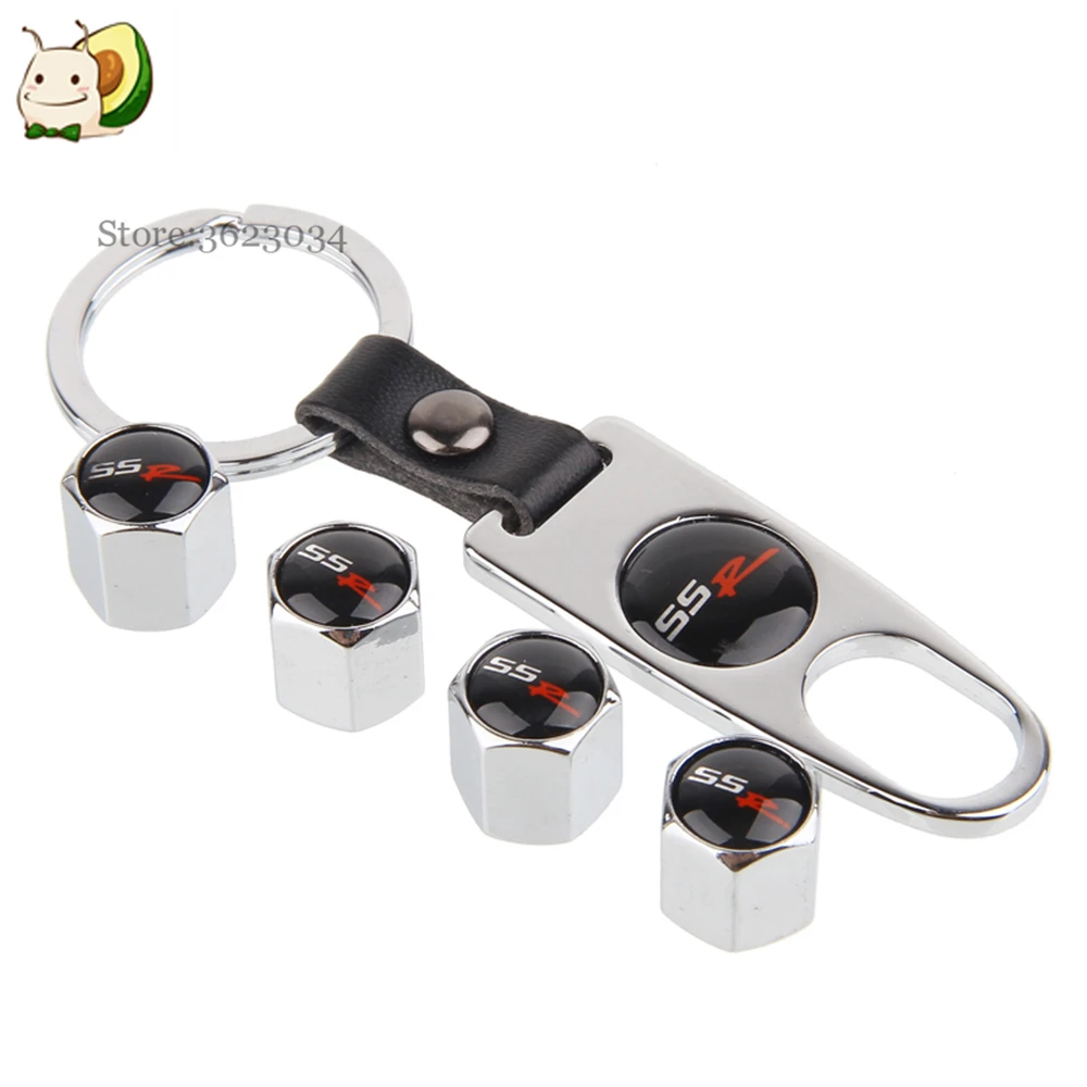 Tire Valve Caps Cover SSR Logo for Chevrolet Cruze 2011 Silverado Chevy