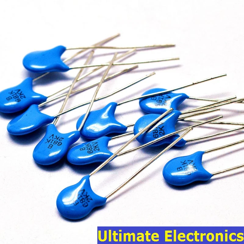 20pcs 680pF 681 2KV 0.68nF 2000V высоковольтный Керамический дисковый конденсатор |